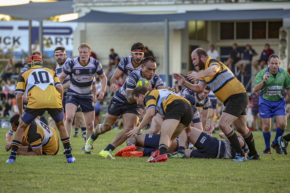 Townsville Brothers on the attack against North Ward. Photo: Brendan Hertel/QRU 